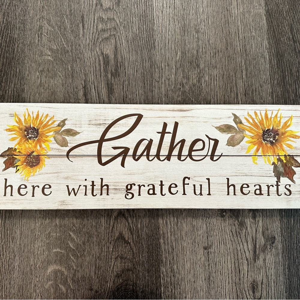 Rustic Sunflower Wall Decor Sign